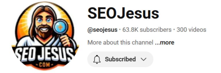 seo jesus youtube channel
